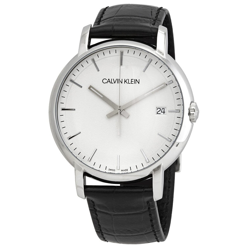 Calvin Klein Established Quartz Silver Dial Men's Watch #K9H211C6 - Watches of America