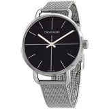 Calvin Klein Even Quartz Black Dial Ladies Watch #K7B21121 - Watches of America
