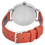 Calvin Klein Even Quartz Orange Dial Ladies Watch #K7B231YM - Watches of America #3