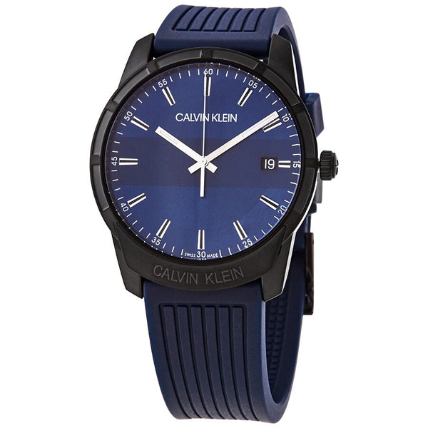 Calvin Klein Evidence Quartz Blue Dial Men's Watch #K8R114VN - Watches of America