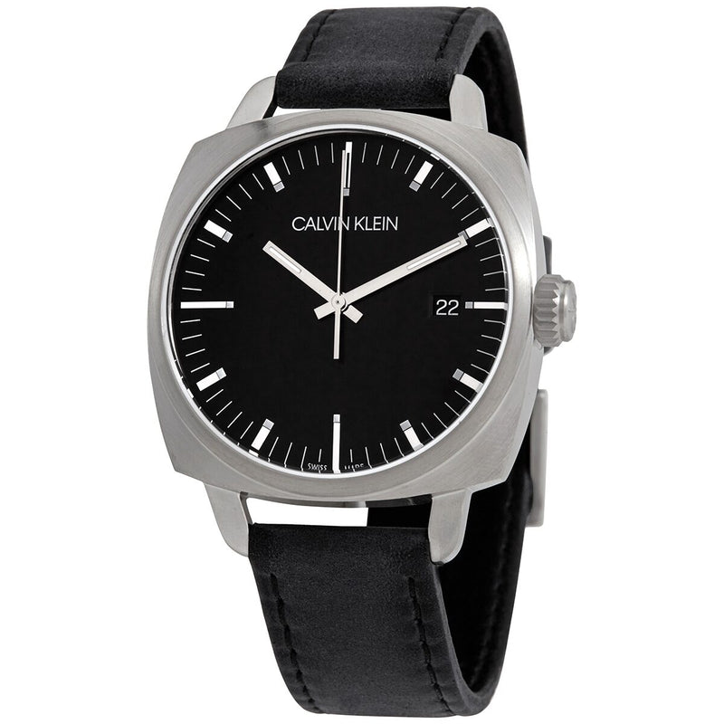 Calvin Klein Fraternity Quartz Black Dial Men's Watch #K9N111C1 - Watches of America