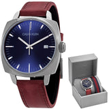 Calvin Klein Fraternity Quartz Blue Dial Men's Watch Set #K9N111ZN - Watches of America