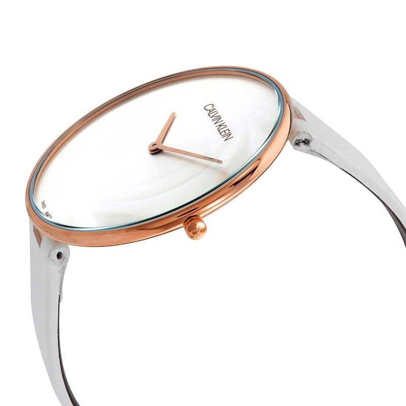 Calvin Klein Full Moon Quartz Silver Dial Ladies Watch #K8Y236L6 - Watches of America #2