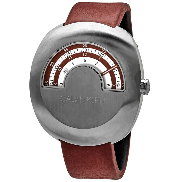 Calvin Klein Glimpse Quartz Silver Dial Men's Watch #K9M311UP - Watches of America