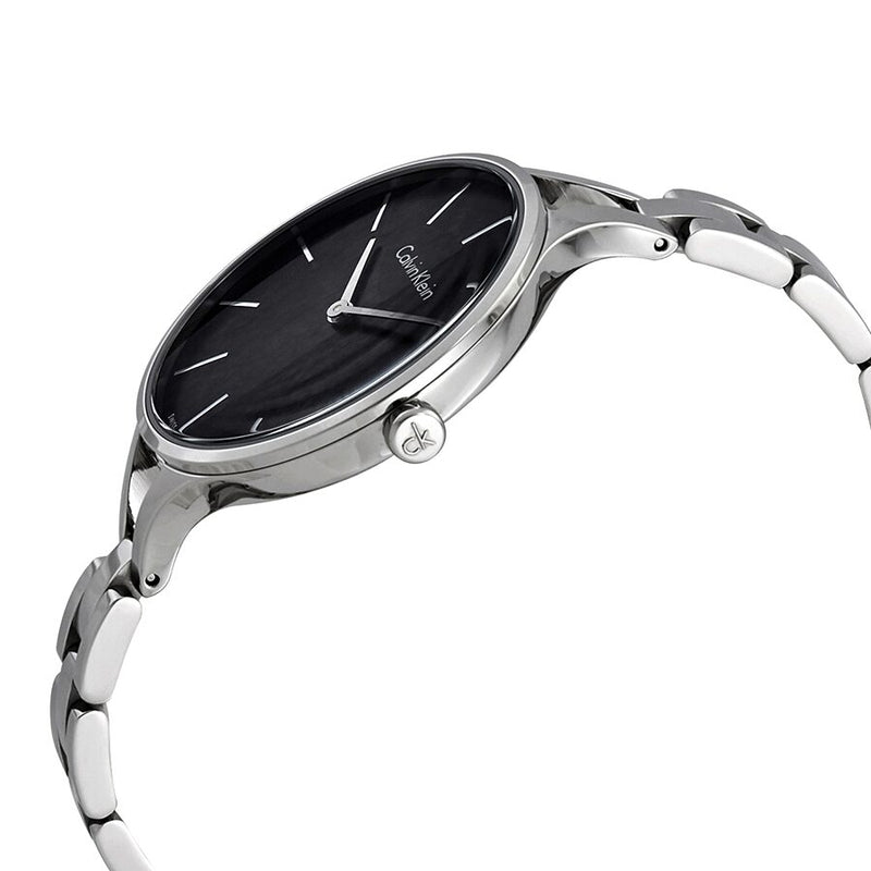 Calvin Klein Graphic Black Dial Ladies Bangle Watch #K7E23141 - Watches of America #2
