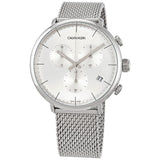 Calvin Klein High Noon Chronograph Quartz Silver Dial Men's Watch #K8M27126 - Watches of America