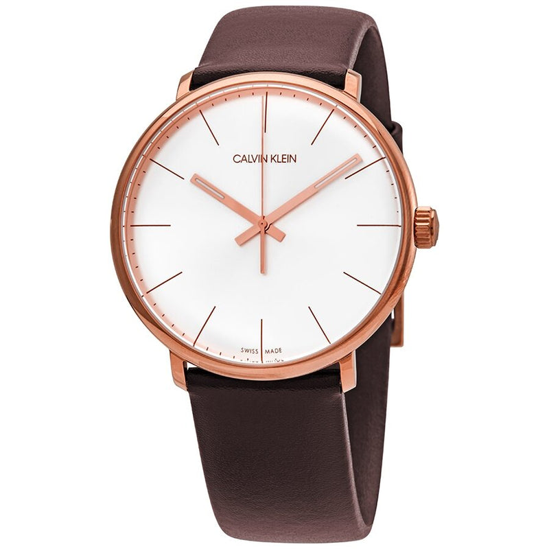Calvin Klein High Noon Quartz Silver Dial Men's Watch #K8M216G6 - Watches of America