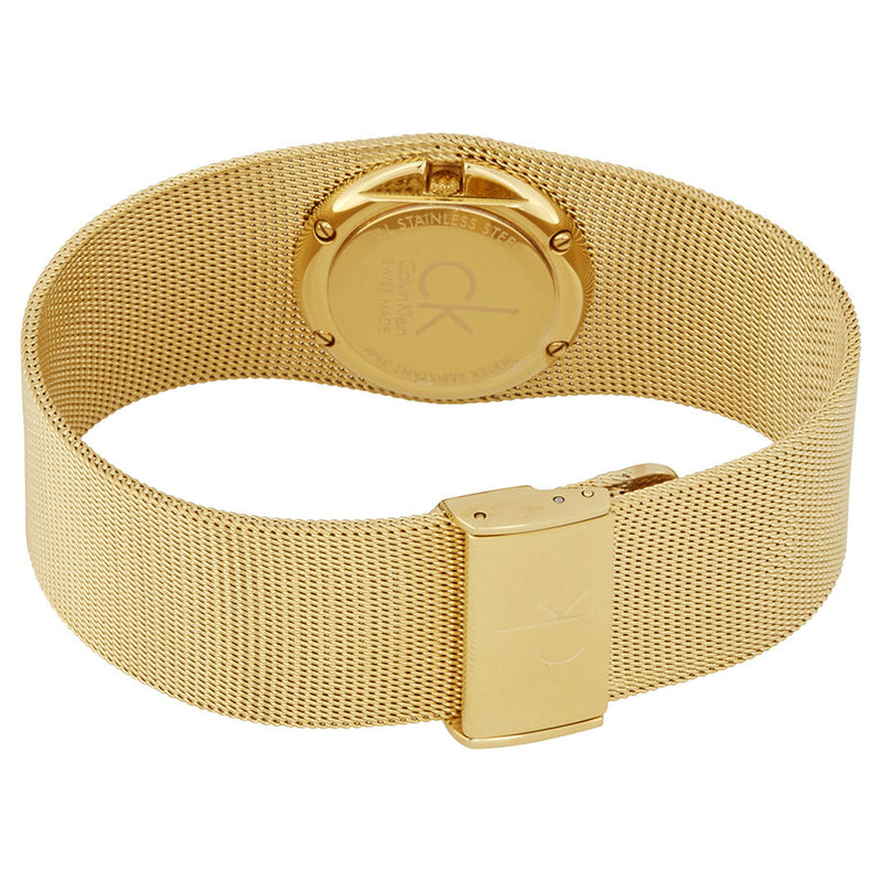 Calvin Klein Impulsive White Dial Gold-tone Mesh Ladies Watch #K3T23526 - Watches of America #3