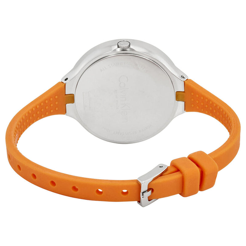 Calvin Klein Lively Orange Dial Ladies Watch #K4U231YM - Watches of America #3