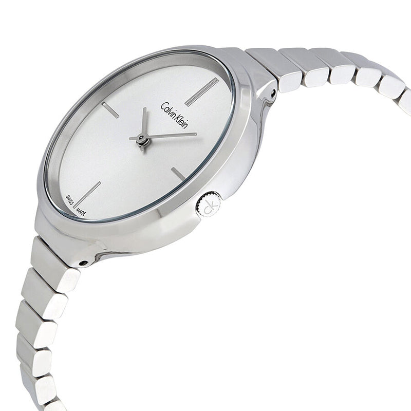 Calvin Klein Lively Silver Dial Stainless Steel Ladies Watch #K4U23126 - Watches of America #2