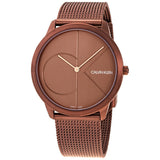 Calvin Klein Minimal Quartz Rose Dial Men's Watch #K3M11TFK - Watches of America