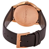 Calvin Klein Minimal Quartz Silver Dial Men's Leather Watch #K3M216G6 - Watches of America #3