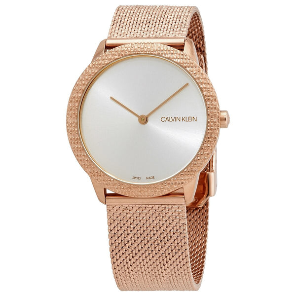Calvin Klein Minimal Quartz Silver Dial Unisex Watch #K3M22U26 - Watches of America