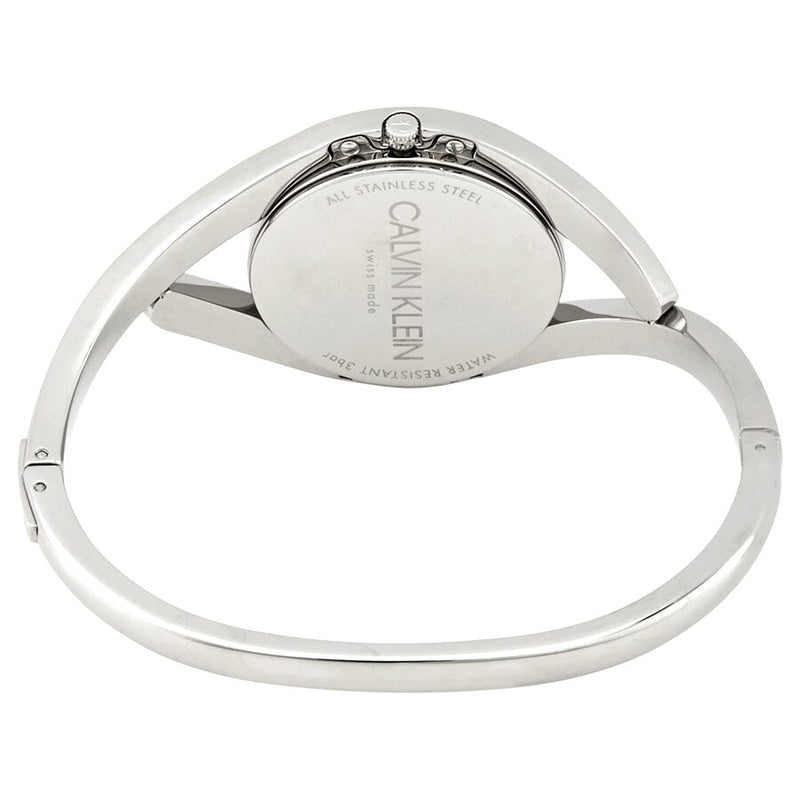 Calvin Klein Party Medium Silver Dial Bangle Ladies Watch #K8U2M116 - Watches of America #3