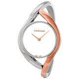 Calvin Klein Party Quartz Silver Dial Ladies Watch #K8U2SB16 - Watches of America