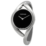 Calvin Klein Party Small Black Dial Bangle Ladies Watch #K8U2S111 - Watches of America