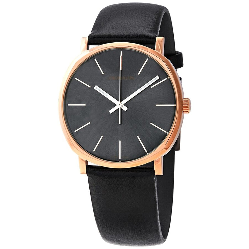 Calvin Klein Posh Quartz Dark Grey Dial Men's Watch #K8Q316C3 - Watches of America