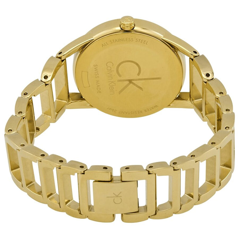 Calvin Klein Quartz Silver Dial Yellow Gold-tone Ladies Watch #K3G2352W - Watches of America #3