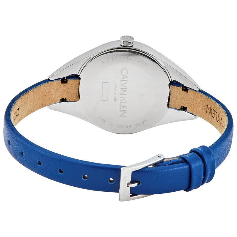 Calvin Klein Rebel Quartz Silver and Blue Dial Ladies Watch #K8P231V6 - Watches of America #3
