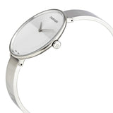 Calvin Klein Rise Quartz Silver and White Dial Ladies Watch #K7A23146 - Watches of America #2