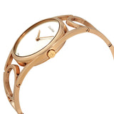 Calvin Klein Round Silver Dial Rose Gold PVD Ladies Watch #K5U2S646 - Watches of America #2