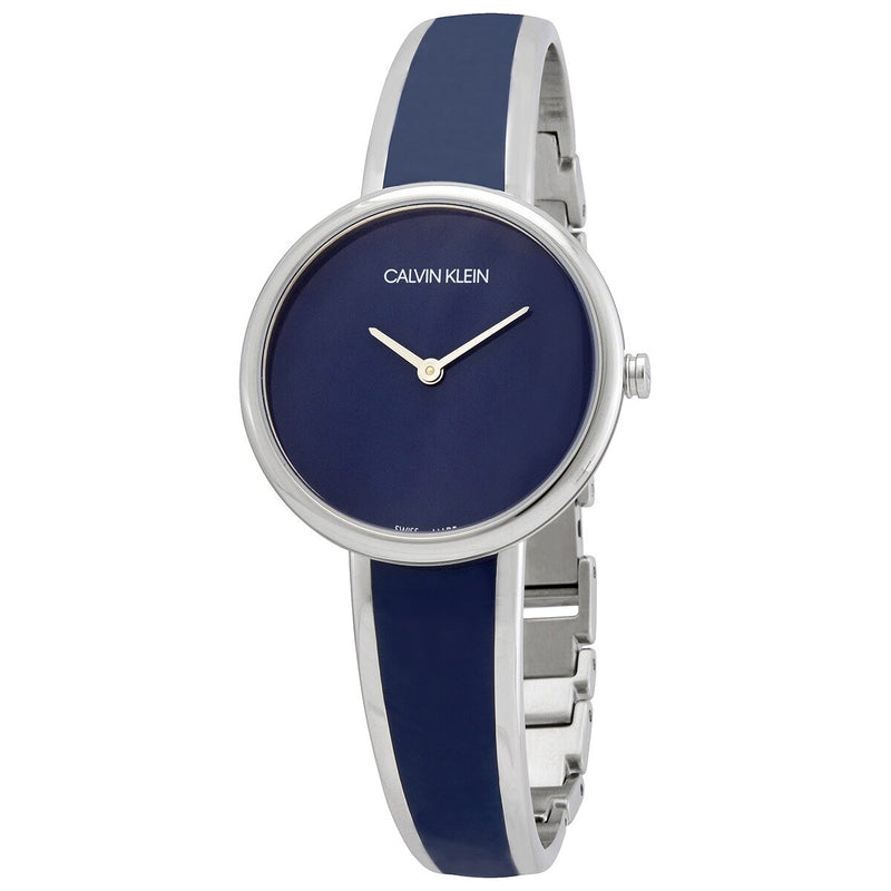 Calvin Klein Seduce Quartz Blue Dial Ladies Watch #K4E2N11N - Watches of America