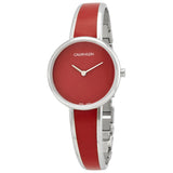 Calvin Klein Seduce Quartz Red Dial Ladies Watch #K4E2N11P - Watches of America