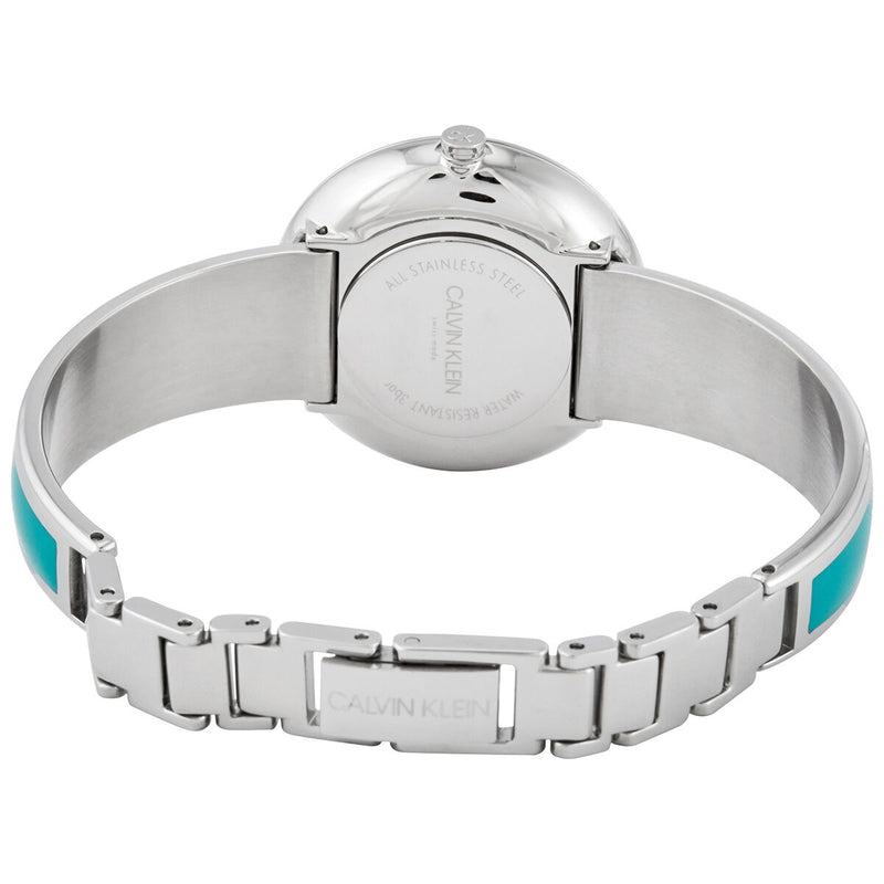 Calvin Klein Seduce Quartz Turquoise Dial Ladies Watch #K4E2N11L - Watches of America #3