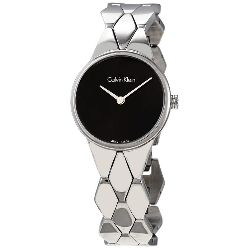 Calvin Klein Snake Black Dial Ladies Watch #K6E23141 - Watches of America