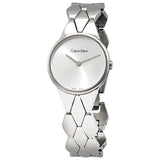 Calvin Klein Snake Silver Dial Ladies Watch #K6E23146 - Watches of America