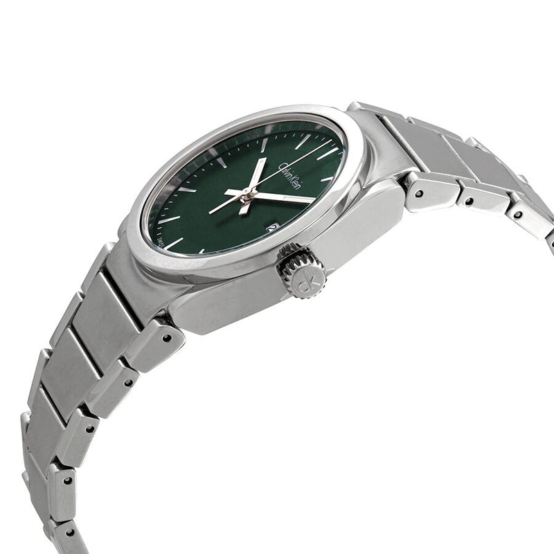 Calvin Klein Step Dark Green Dial Ladies Watch #K6K3314L - Watches of America #2
