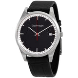 Calvin Klein Time Quartz Black Dial Men's Watch #K4N211C1 - Watches of America