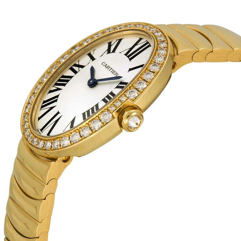 Cartier Baignoire Silver Dial 18kt Yellow Gold Ladies Watch #WB520019 - Watches of America #2