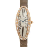 Cartier BAIGNOIRE Silver-tone Dial Unisex Watch #WJBA0006 - Watches of America