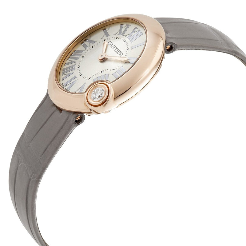 Cartier Ballon Blanc de Cartier 18kt Rose Gold Silver Dial Ladies Watch #WGBL0005 - Watches of America #2