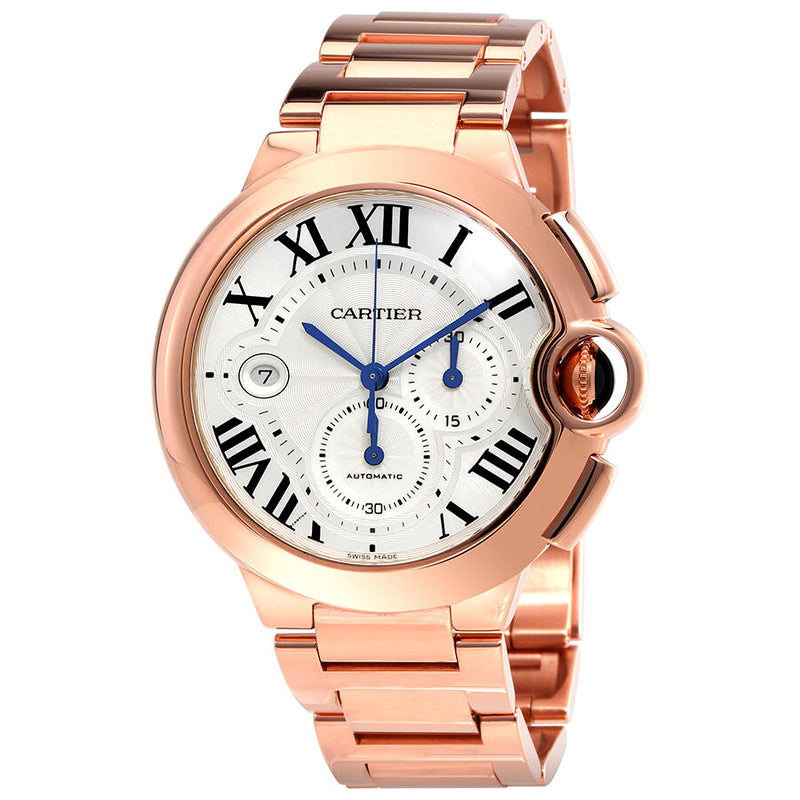 Cartier Ballon Bleu 18kt Rose Gold Chronograph Men's Watch #W6920010 - Watches of America