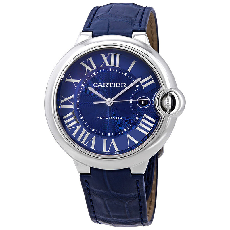 Cartier Ballon Bleu Automatic Blue Dial Men's Watch #WSBB0025 - Watches of America