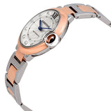 Cartier Ballon Bleu Automatic Diamond Dial Ladies Steel and 18kt Rose Gold Watch #W3BB0013 - Watches of America #2