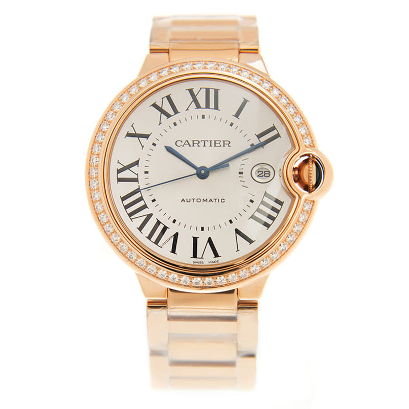 Cartier Ballon Bleu Automatic Diamond White Dial Unisex Watch #WJBB0038 - Watches of America #3