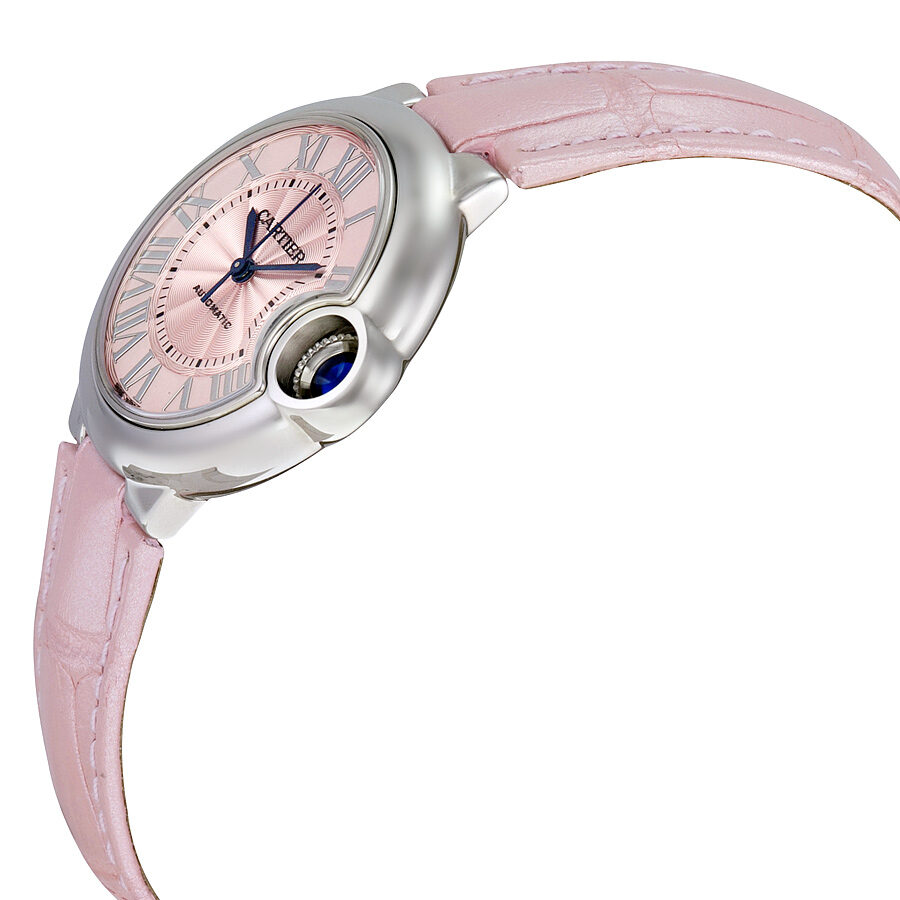 Cartier Ballon Bleu Automatic Pink Dial Ladies Watch WSBB0002