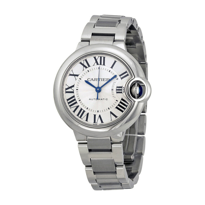 Cartier Ballon Bleu Automatic Silver Dial 33 mm Ladies Watch #W6920071 - Watches of America