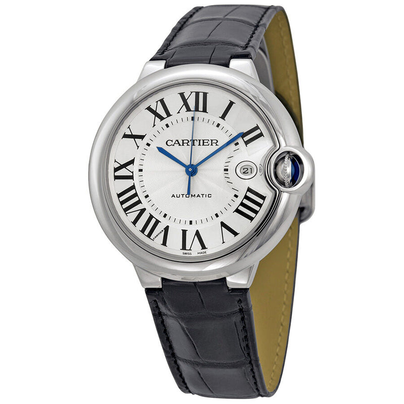Cartier Ballon Bleu Automatic Silver Dial Men's Watch #W69016Z4 - Watches of America