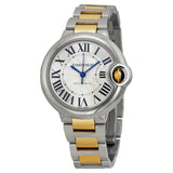 Cartier Ballon Bleu Automatic Silver Dial Ladies Watch #W2BB0002 - Watches of America