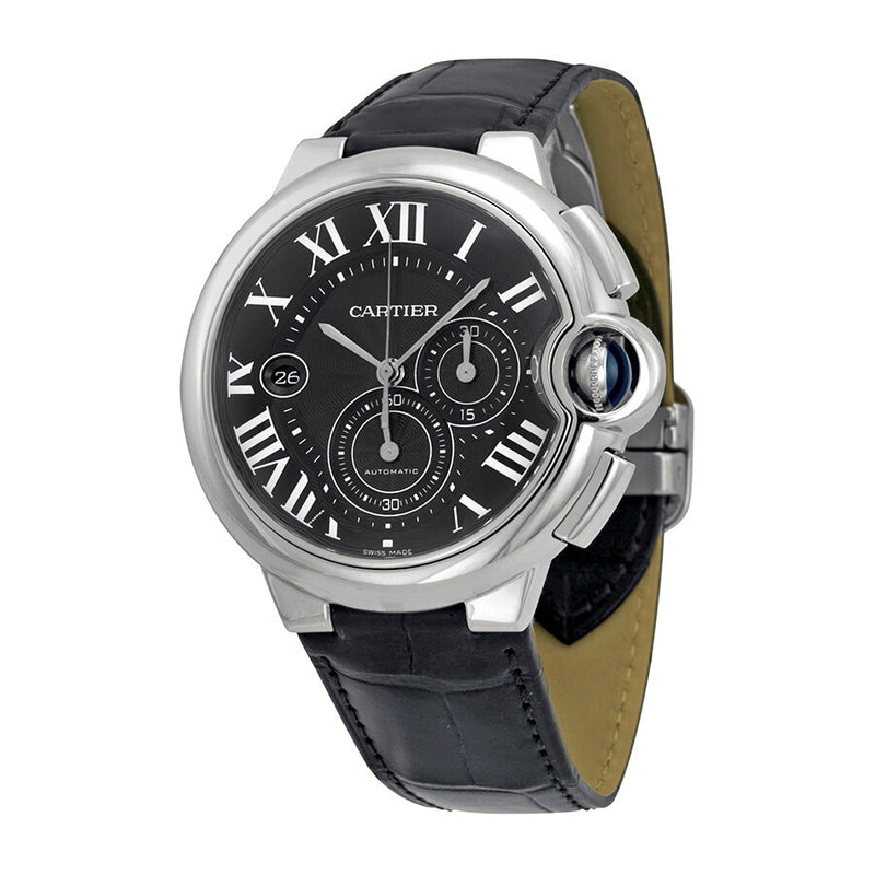 Cartier Ballon Bleu Black Dial Chronograph Men's Watch #W6920052 - Watches of America