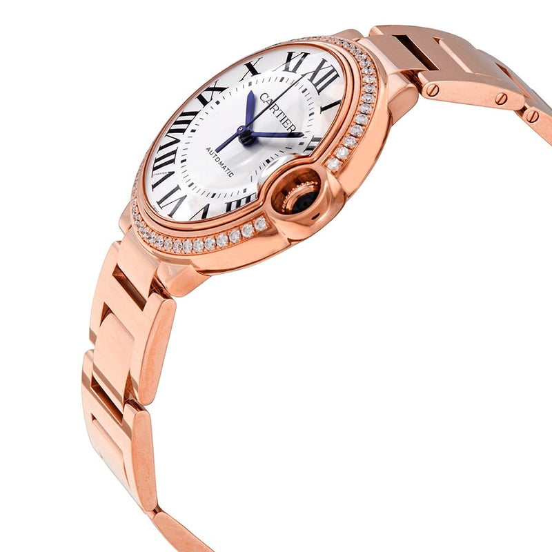 Cartier Ballon Bleu De Cartier Automatic Diamond Silver Dial Ladies Watch #WJBB0037 - Watches of America #2