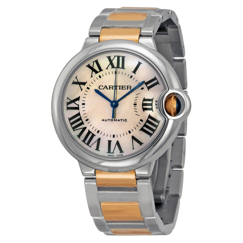 Cartier Ballon Bleu de Cartier Gold and Steel Medium Watch #W6920033 - Watches of America