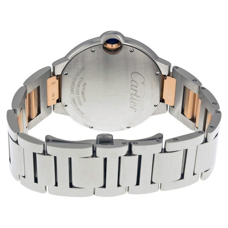 Cartier Ballon Bleu De Cartier Silver Dial Stainless Steel and 18kt Pink Gold Watch #W6920095 - Watches of America #3