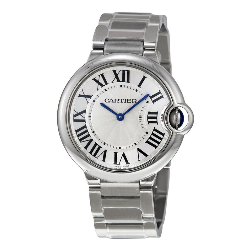 Cartier Ballon Bleu de Cartier Silver Guilloche Unisex Dial #W69011Z4 - Watches of America