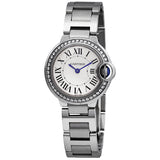 Cartier Ballon Bleu Diamond Ladies 28 mm Watch #W4BB0015 - Watches of America