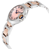 Cartier Ballon Bleu Mother of Pearl Stainless Steel and 18kt Rose Gold Ladies Watch #W2BB0009 - Watches of America #2